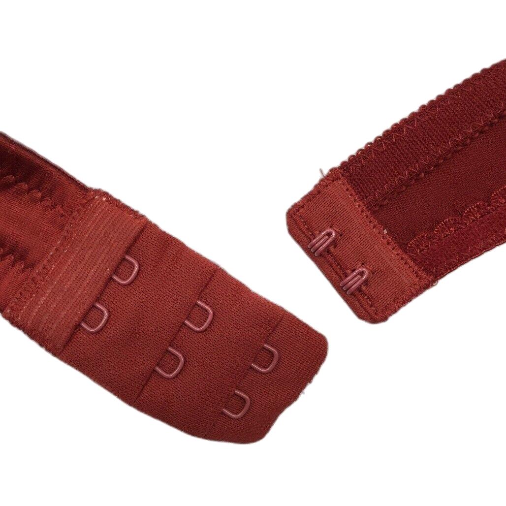 NEW Faber Italian Made Scalloped Edge Red Padded Bra Ladies Size I4 C Cup