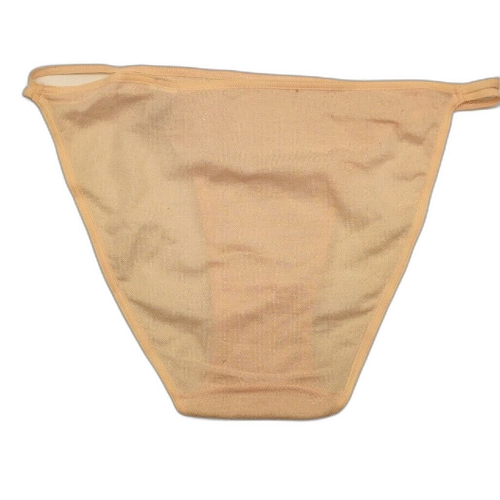 Manufat Pink Plain Stretch Brief Bikini Underwear Ladies Size Italy 3 / L NEW