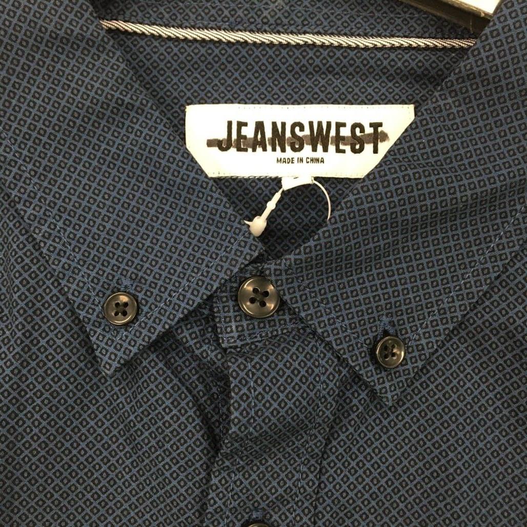 Sample Jeanswest Men Navy Blue Every Day Dimond Shirt with Pocket Size L NEW