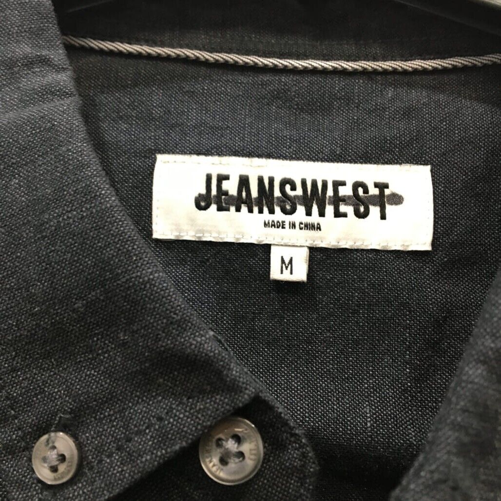 Sample Jeanswest Men Charcoal Long Sleeve Shirt with Two Pocket Size M NEW