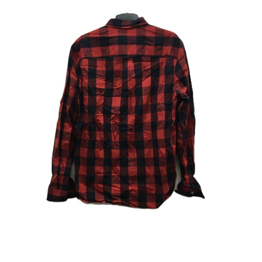 Sample Jeanswest Men Red Cotton Checkered Shirt with One Pocket Size L NEW