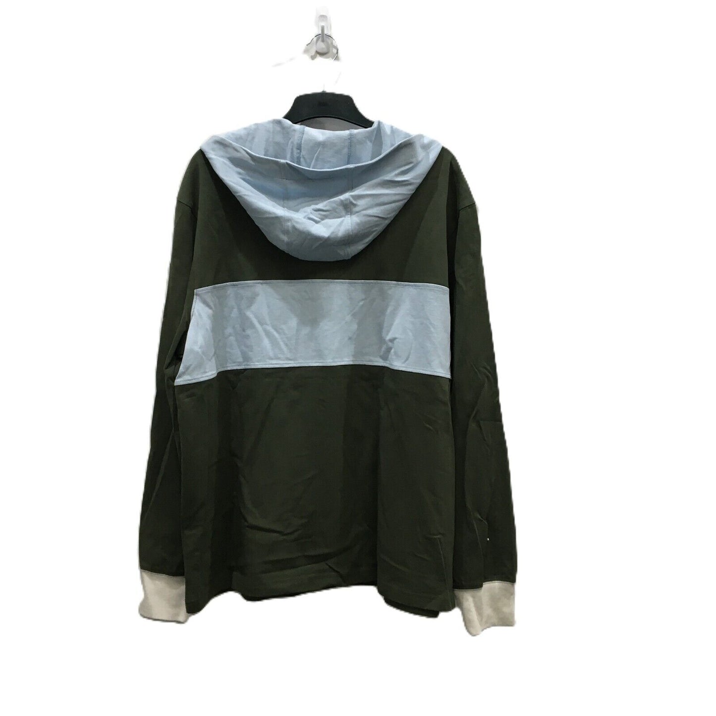 Jeanswest Two-Coloured Green Comfortable Hooded Everyday Jumper Size L New