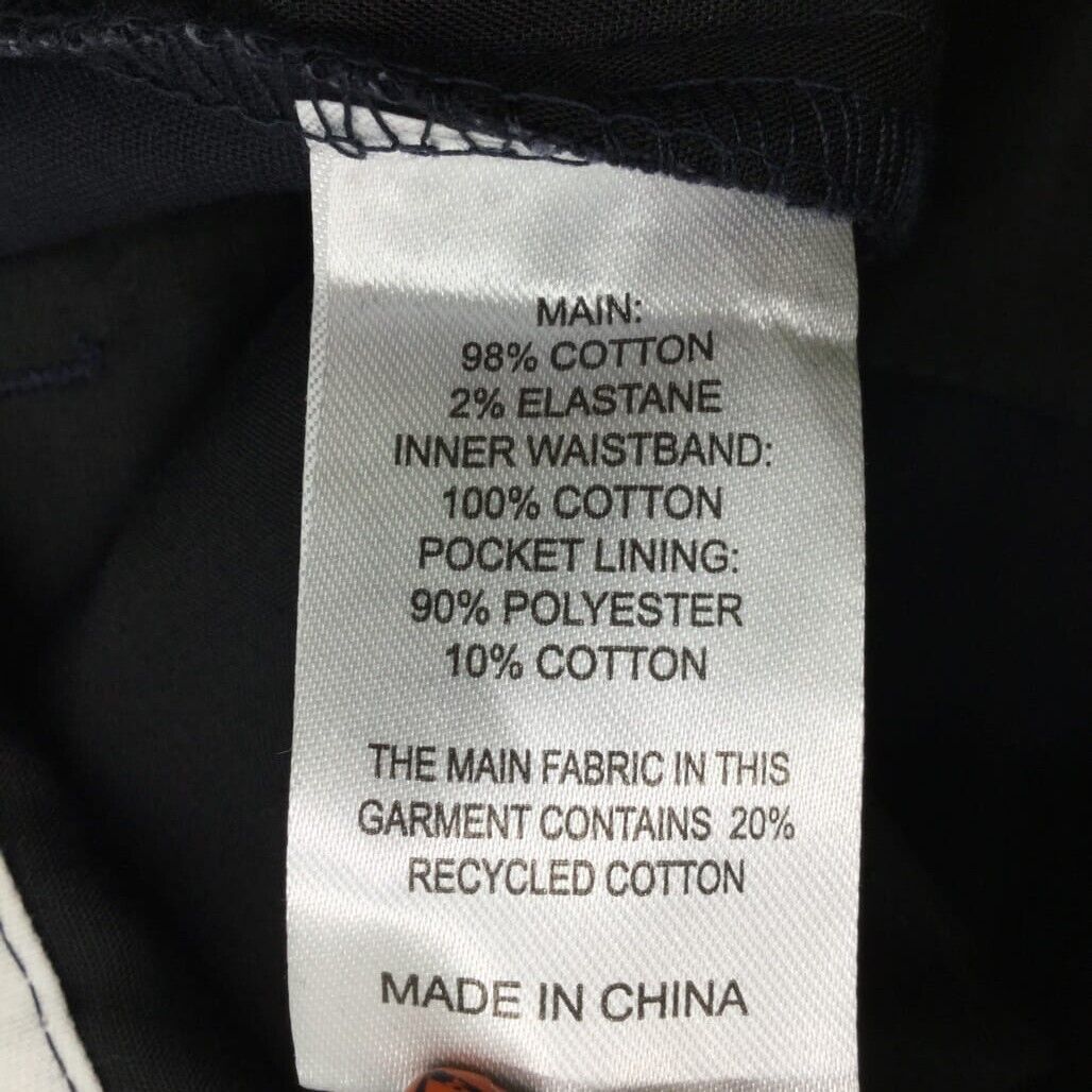 NEW Jay Jays Chino Cotton Blend Fold Up Cuff Stretch Shorts Black Mens Size 40