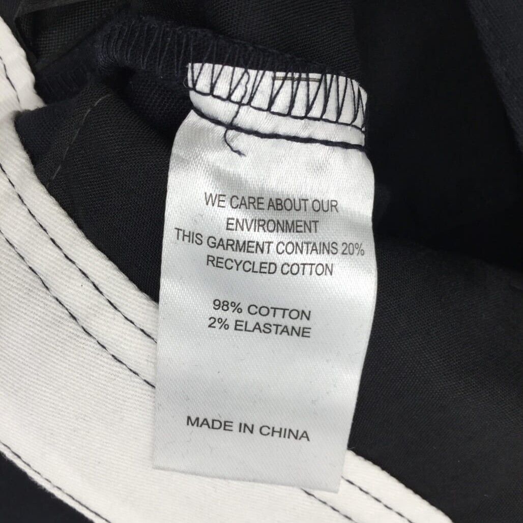 NEW Jay Jays Chino Cotton Blend Fold Up Cuff Stretch Shorts Navy Mens Size 40