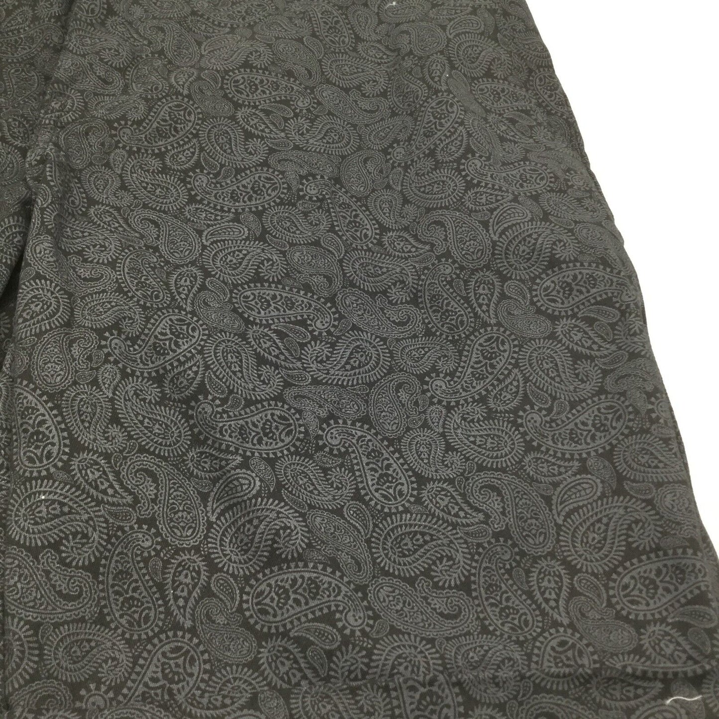 NEW Jay Jays Chino Cotton Blend Paisley Black & Grey Print Shorts Mens Size 33