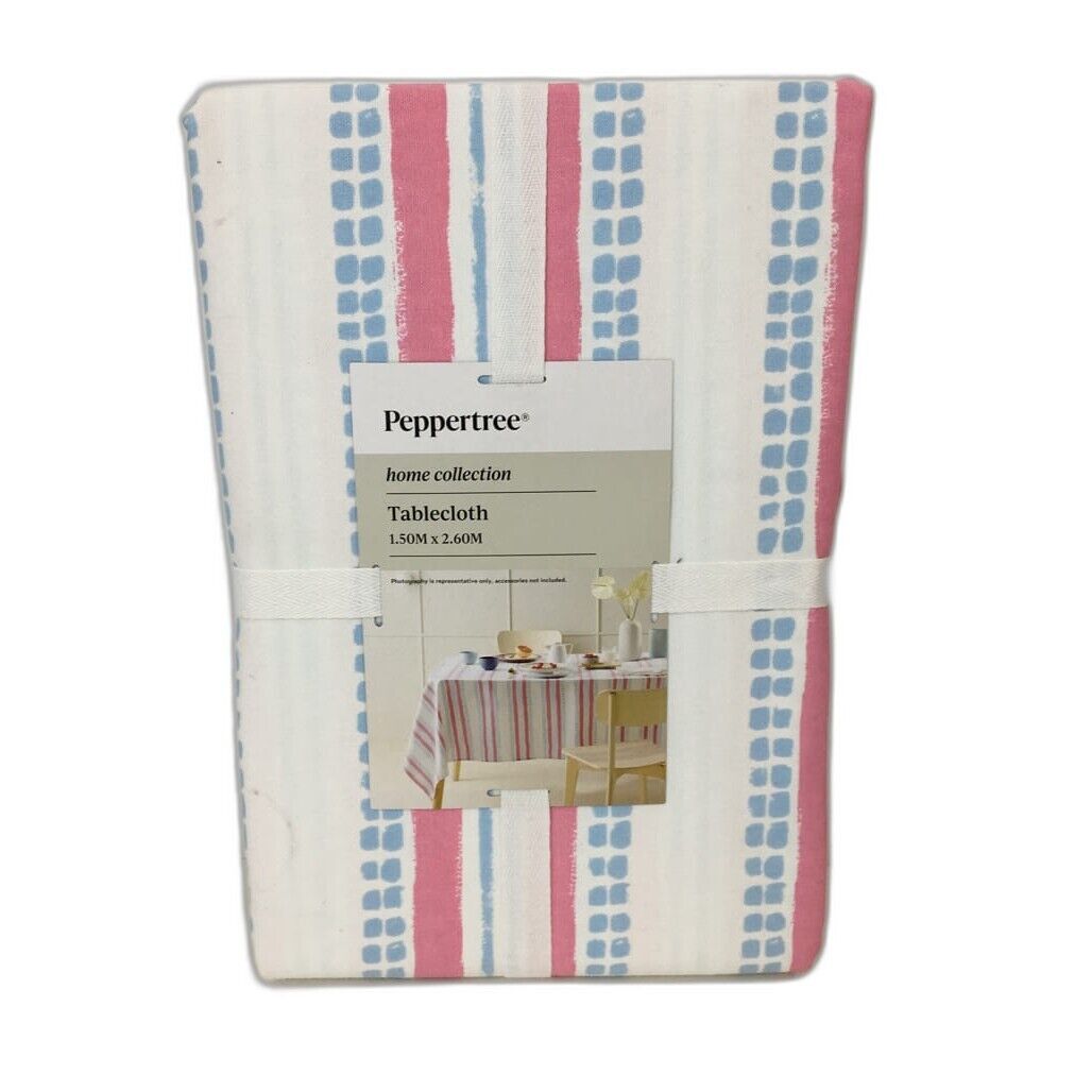 Peppertree Home Collection Tablecloth 1.50m x 2.60m NEW