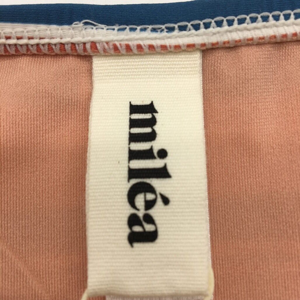 Milea Colourful Striped Brown Swim Summer Ladies Bikini Bottom Size 10 NEW