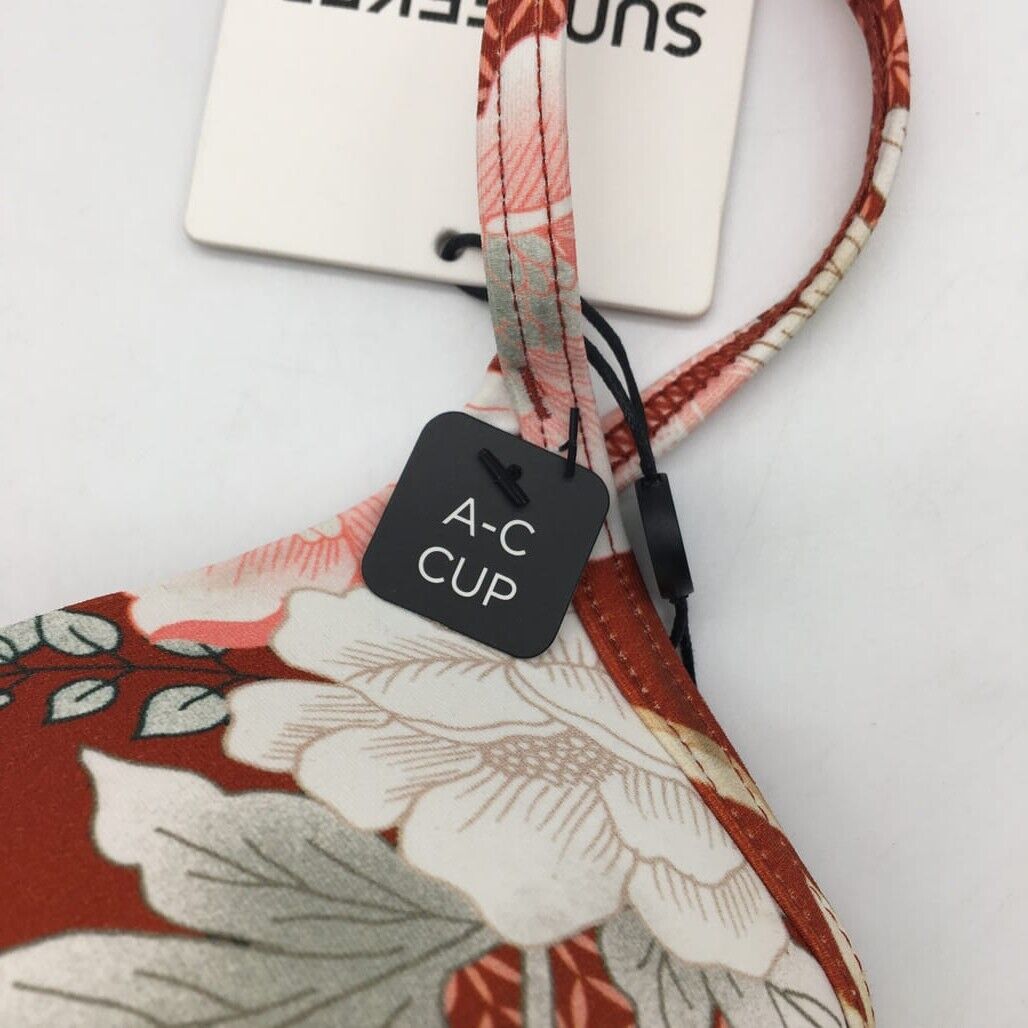 Sunseeker Swimwear Woman Underwire Forest Floral Bikini Beach Top Size 10 NEW