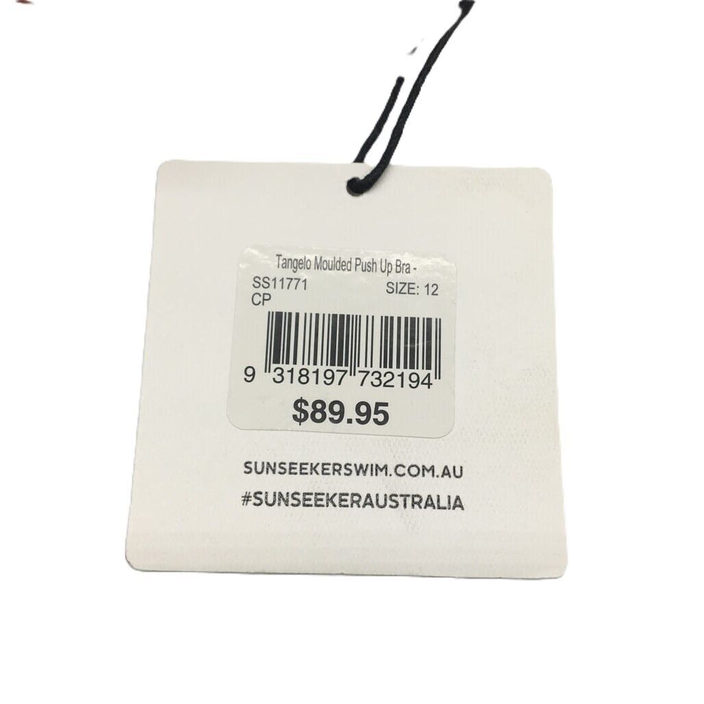 Sunseeker Swimwear Woman Underwire Forest Floral Bikini Beach Top Size 10 NEW