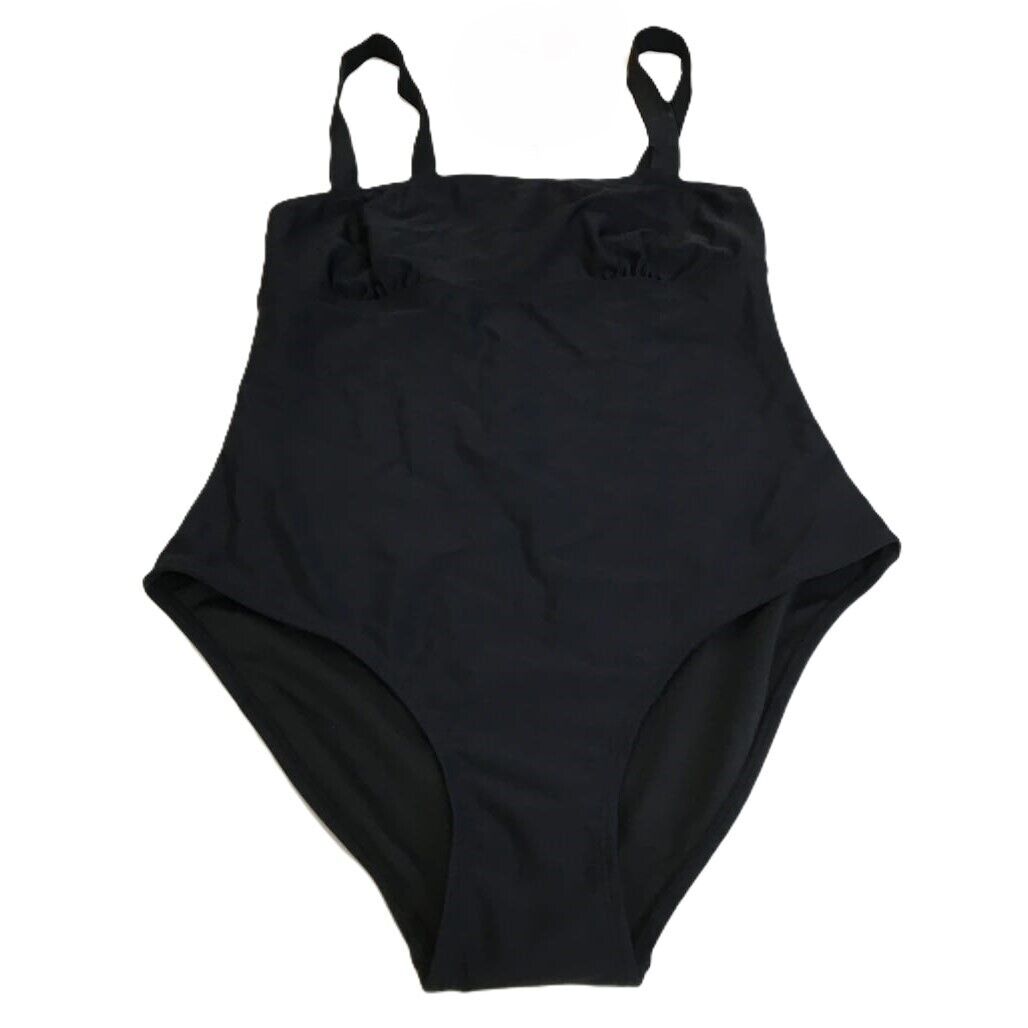 Piper One Piece Elastic Summer Black Women Swimwear Bodysuit Size 10 NEW