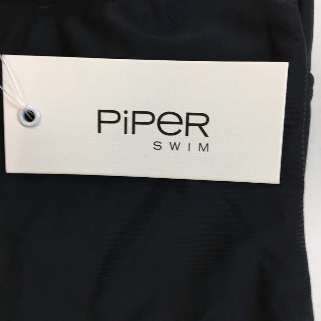 Piper One Piece Elastic Summer Black Women Swimwear Bodysuit Size 10 NEW