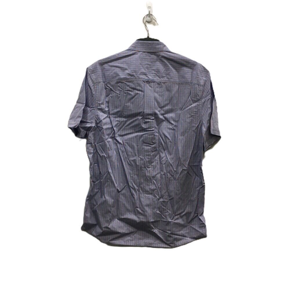 Sample Jeanswest Short Sleeve Men Sky Casual Blue Checkered Shirt Size L NEW