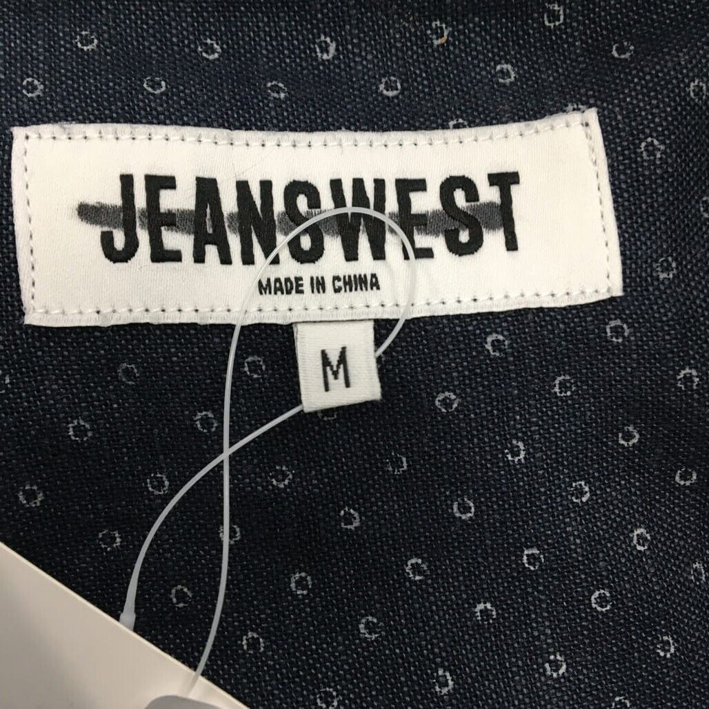 Sample Jeanswest Men Navy Blue Denim Look Shirt with One Pocket Size M NEW