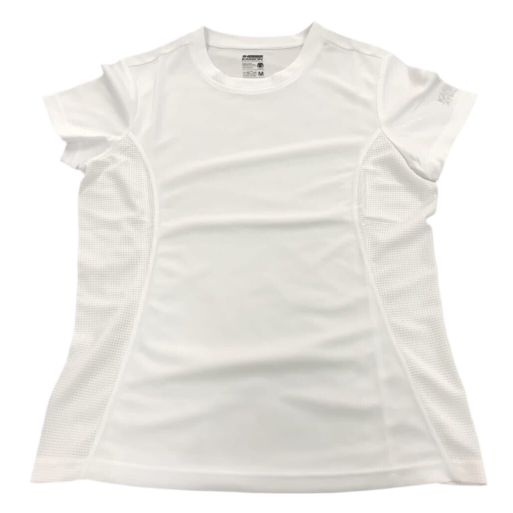 Karbon Athletic K-Wick Fabric Marathon Running Shirt White Unisex Size M NEW