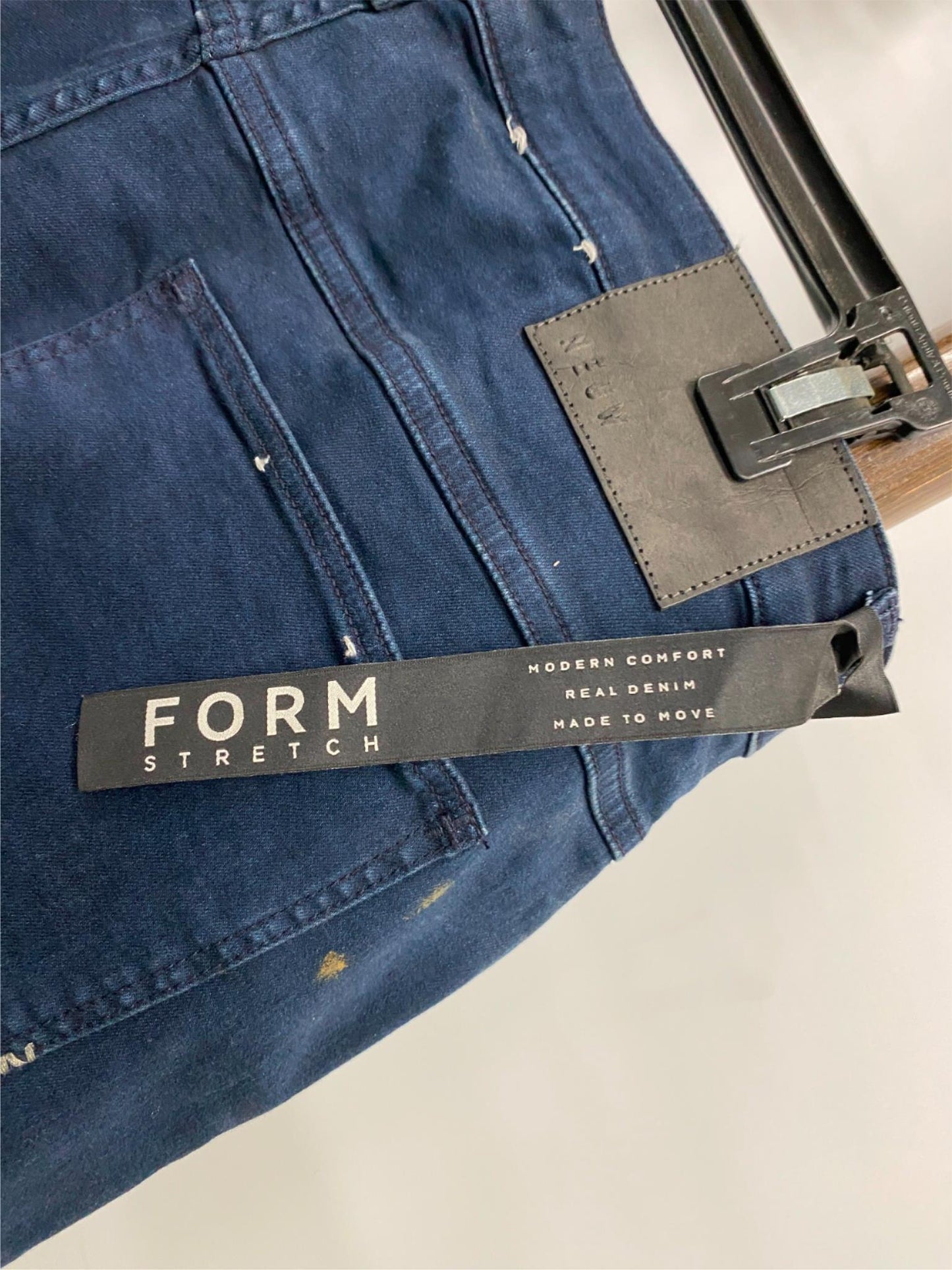 Neuw Cotton Relaxed Ray Tapered Nordic Blue Jeans Mens Size 38 34 NEW