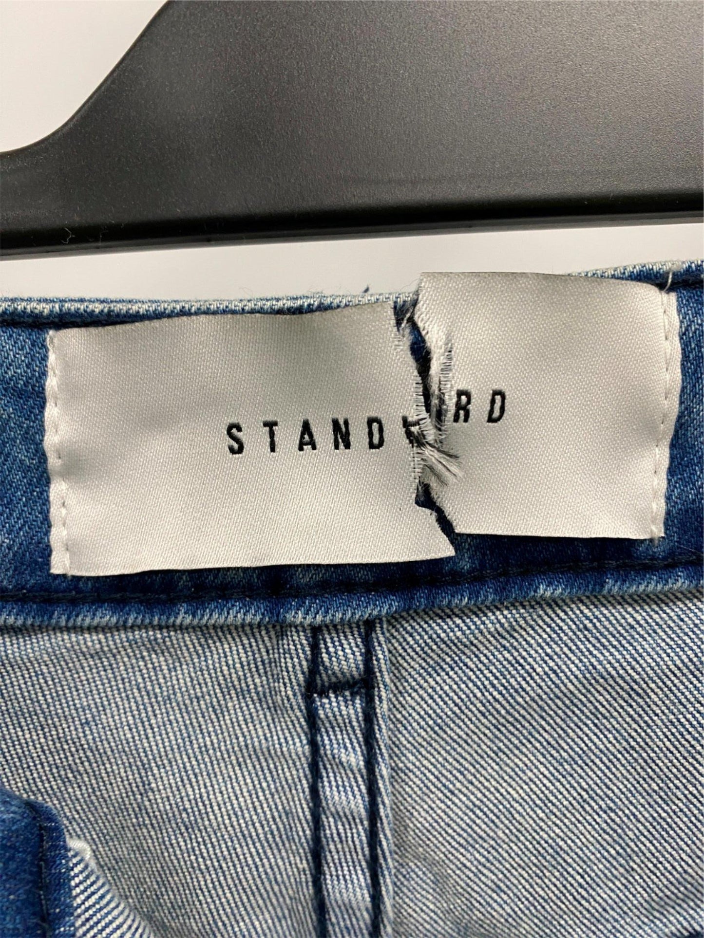 Standard Blue Cuffed Biker Skinny Jeans Mens Size 28 NEW