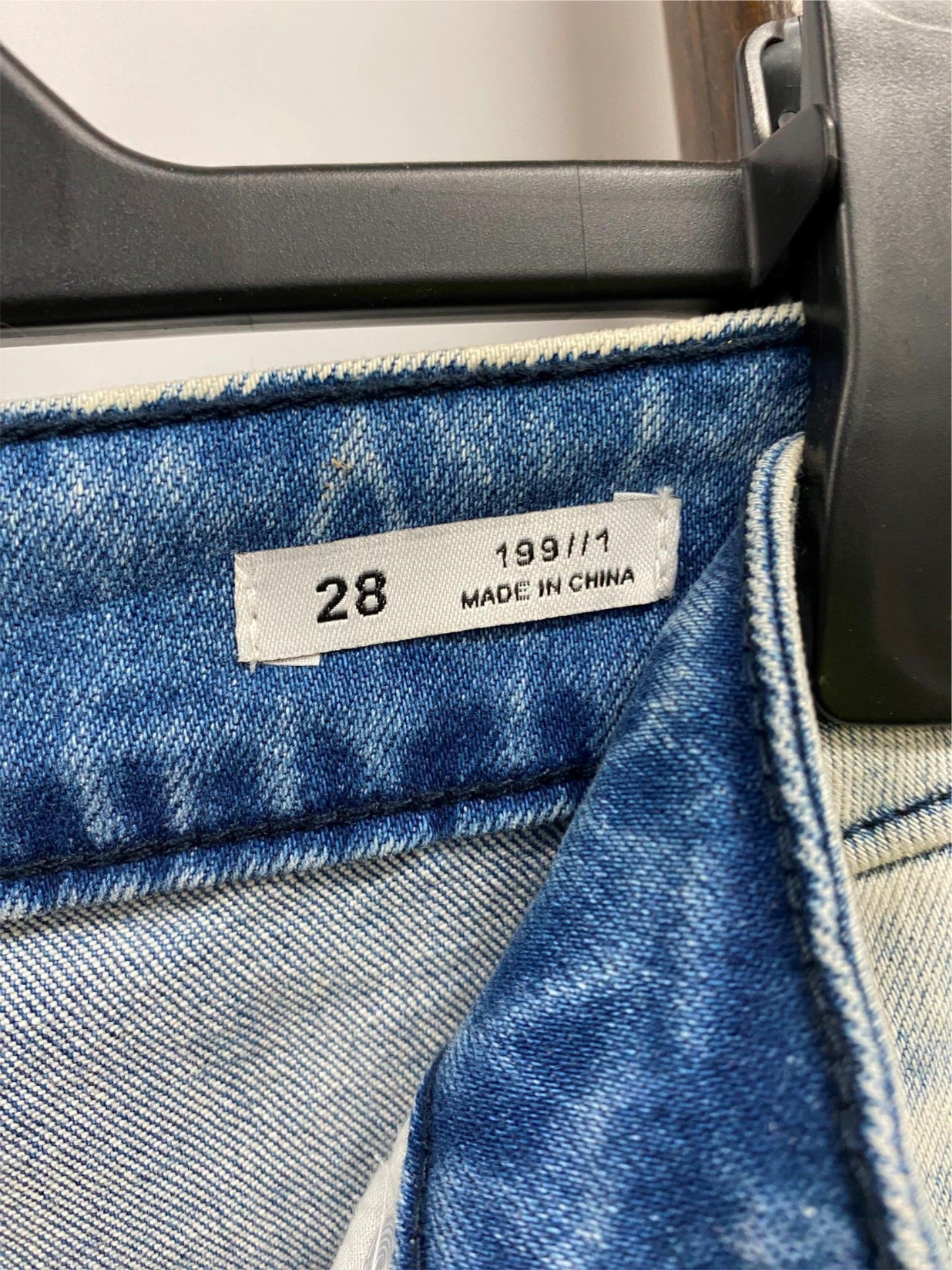 Standard Blue Cuffed Biker Skinny Jeans Mens Size 28 NEW