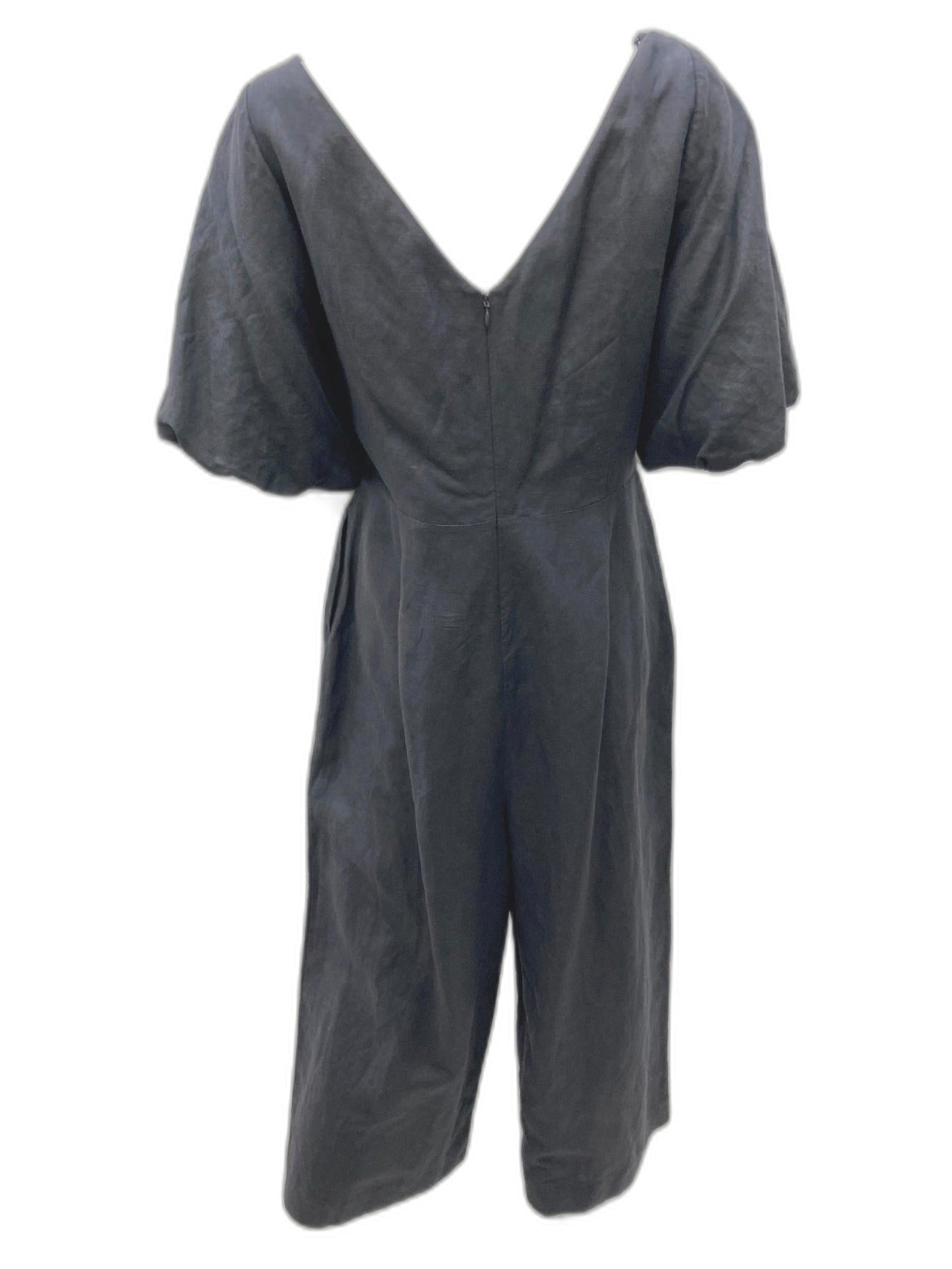 Sheike Industry Puff Sleeves Jumpsuit Black Ladies Sz 16 NEW