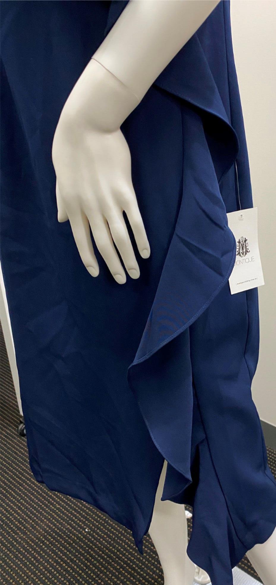 Montique Polyester Formal Navy One-Piece Dress Ladies Size 16 NEW