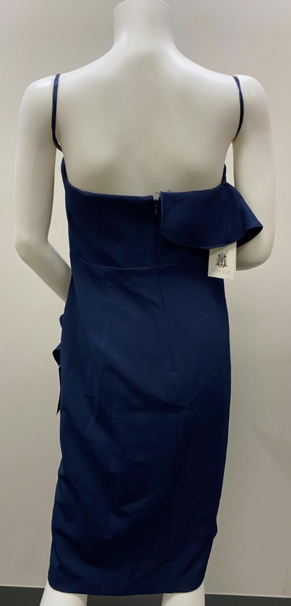 Montique Polyester Formal Navy One-Piece Dress Ladies Size 16 NEW