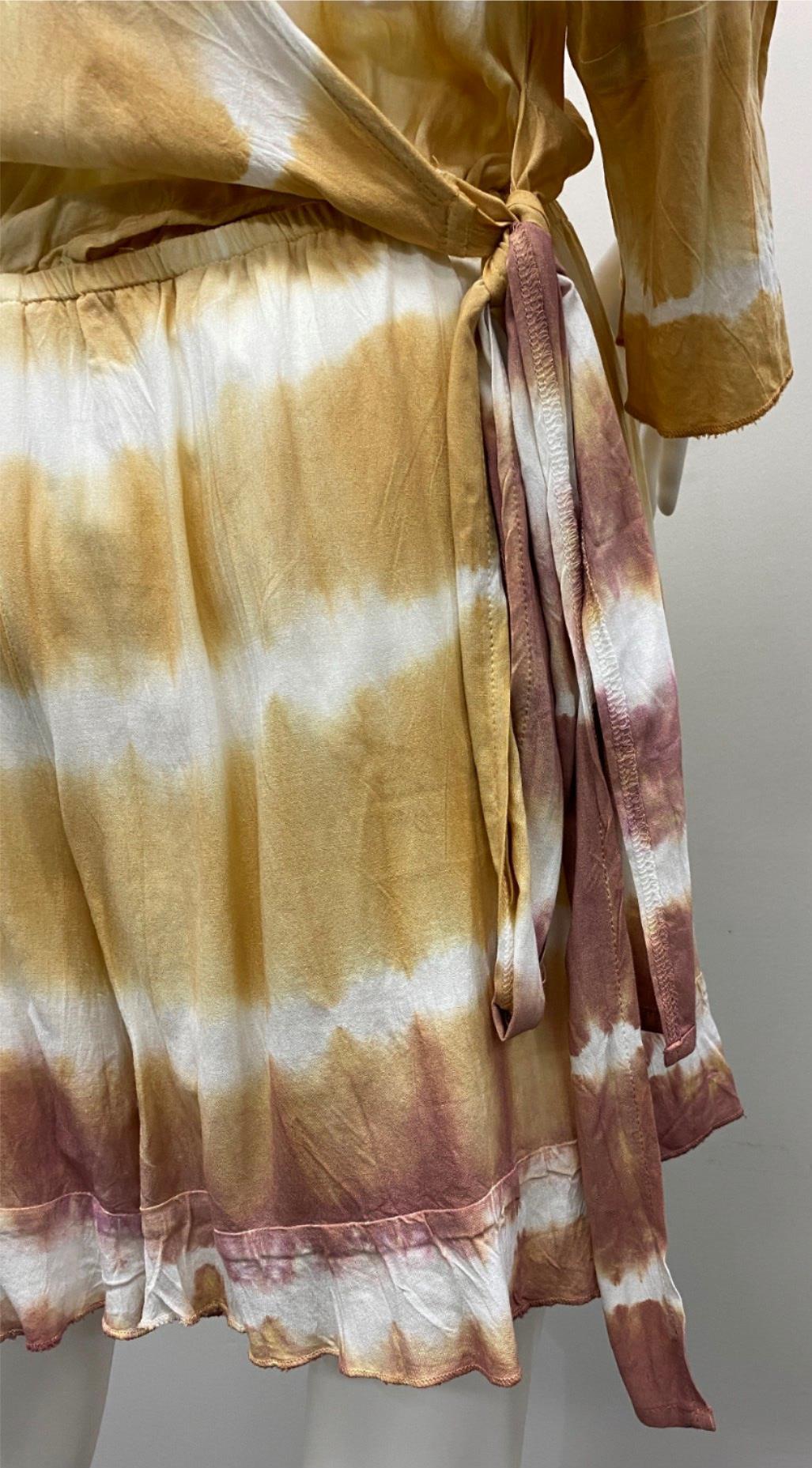 Talisman Desert Spell Yellow/Brown Jumpsuit Ladies Size S NEW
