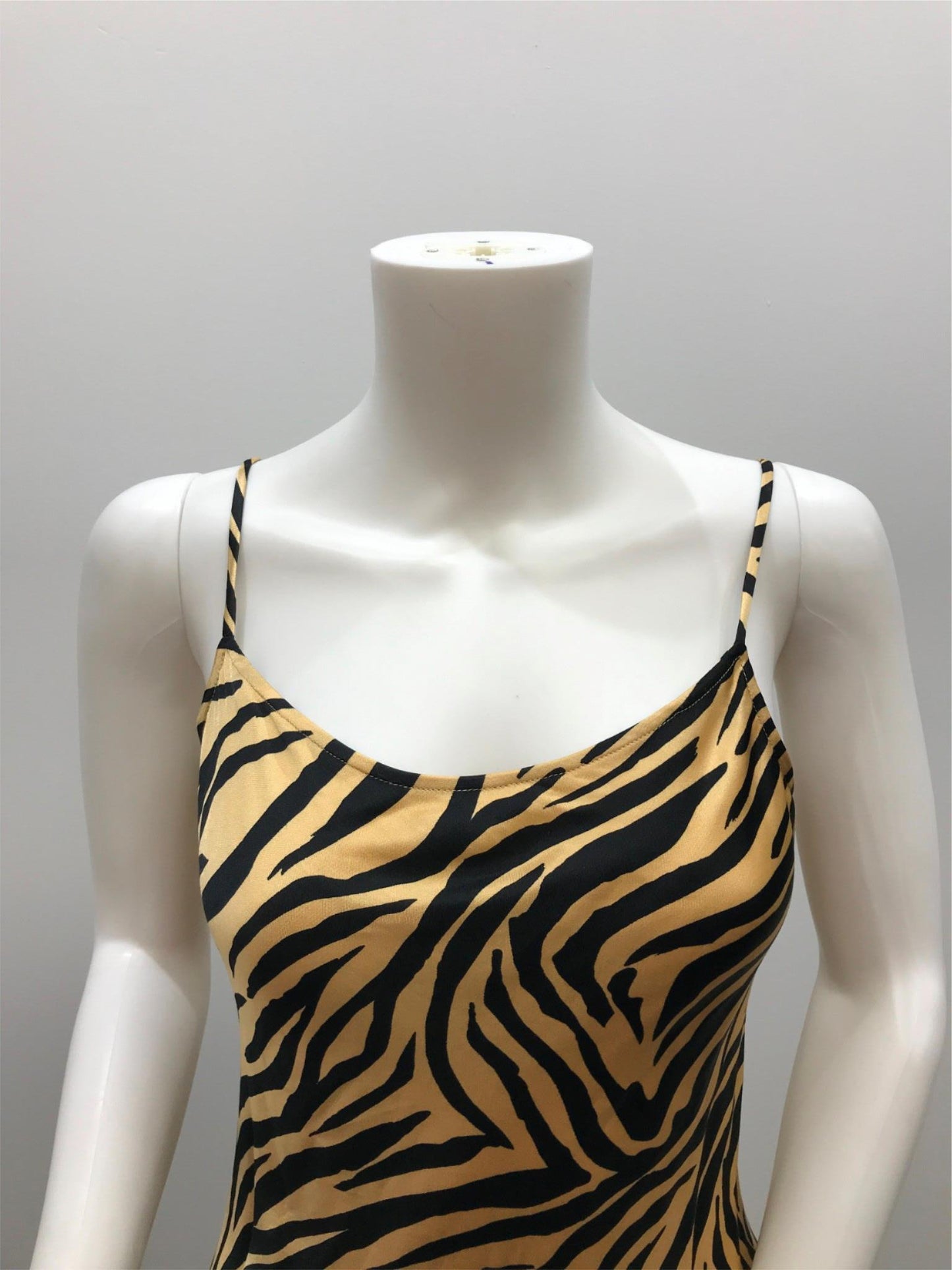 Sportsgirl Tiger Print Midi Spaghetti Strap Dress Ladies Size 6 NEW