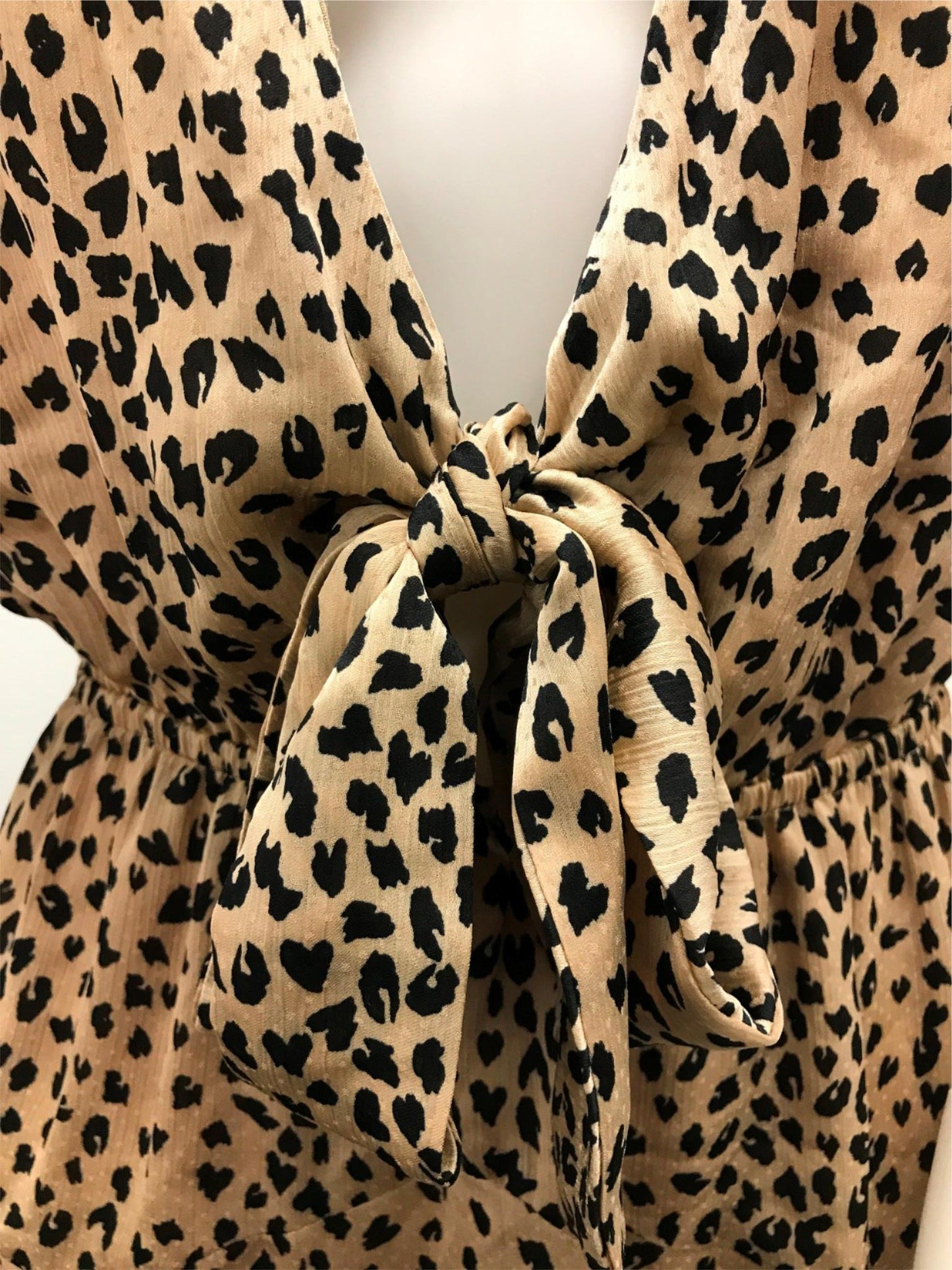 Sweet Pot Cheetah Print Short Sleeve Mini Dress Ladies Size 6 NEW