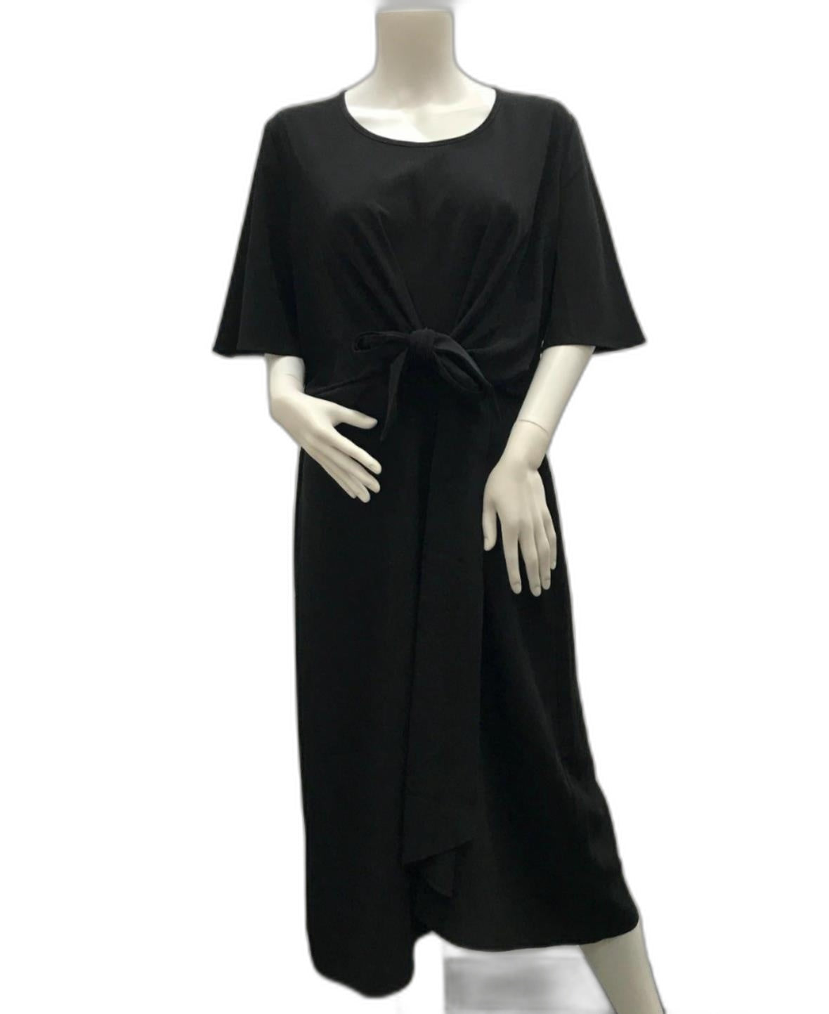 Neon Cherry Australian Made Black Zip Back Midi Dress Ladies Size Xs NEW