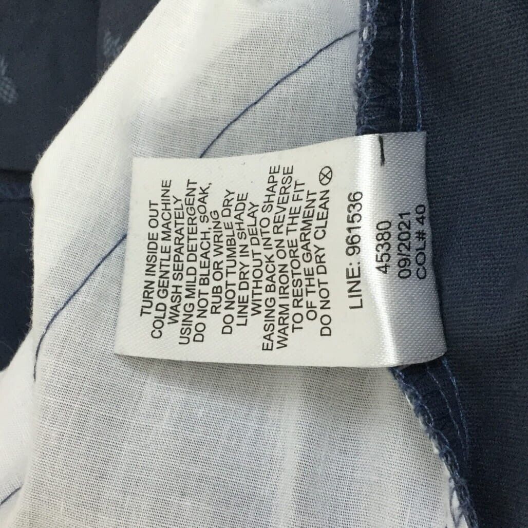 Jay Jays Chino Cotton Blend Pineapple Print Stretch Shorts Navy Mens Size 40 NEW