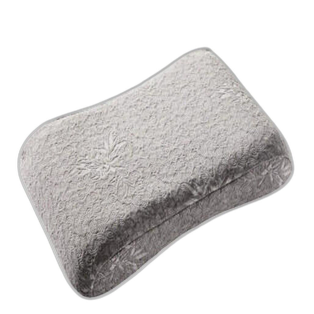 Kirkton House Grey Covered Charcoal Infused Latex Contoured Pillow NEW