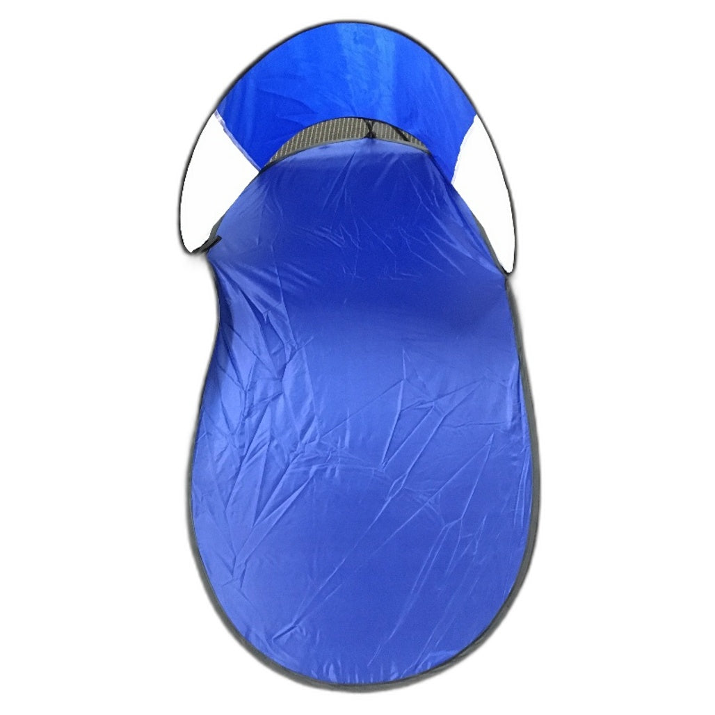 Sense Group TS 14270 Lightweight Foldable Beach Mat with Shade in Blue NEW