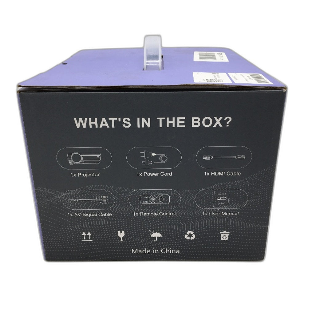 XuanPad K8 1080p HD Mini Home Theater Video Projector in White DEMO