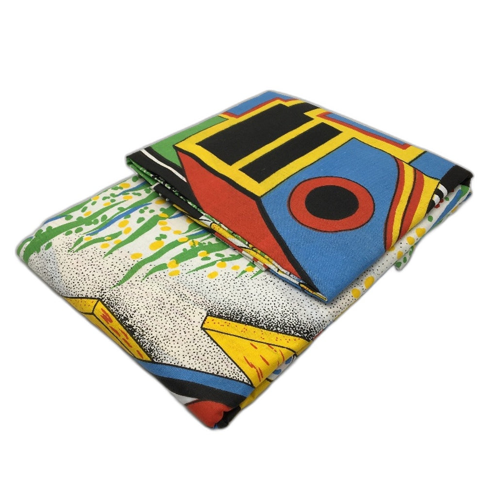 Train in a Field Quilt Cover Set Single Bed for Kids with Pillowcase NEW