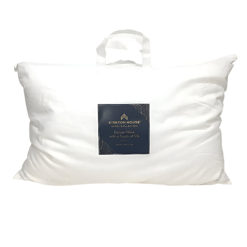 Kirkton House 375TC Deluxe Pillow with a Touch of Silk 45x70x3cm NEW