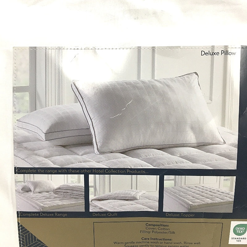 Kirkton House 375TC Deluxe Pillow with a Touch of Silk 45x70x3cm NEW