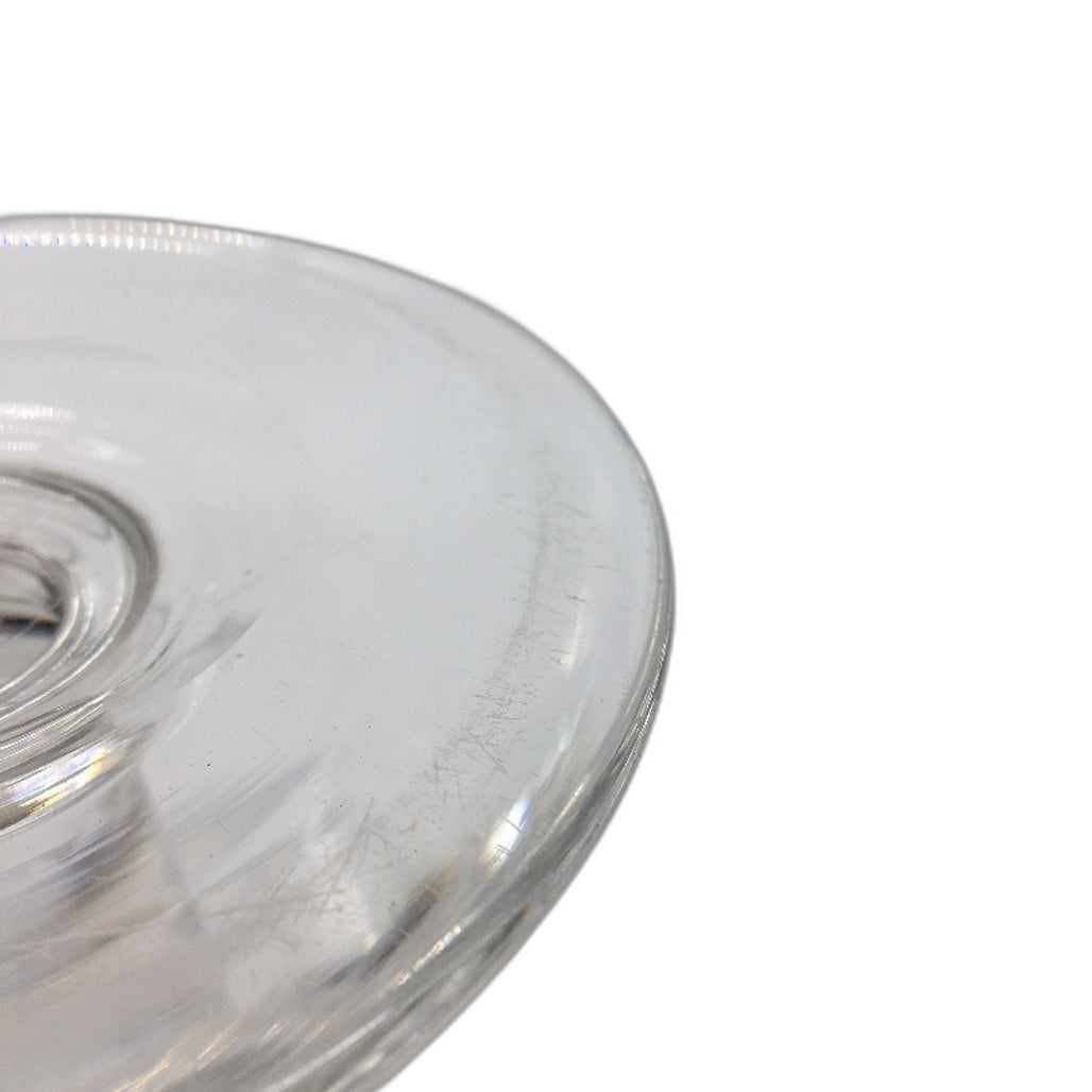 VINTAGE Stuart England Crystal Fine Etched Footed Glass Comport Bowl 20 x 16cm