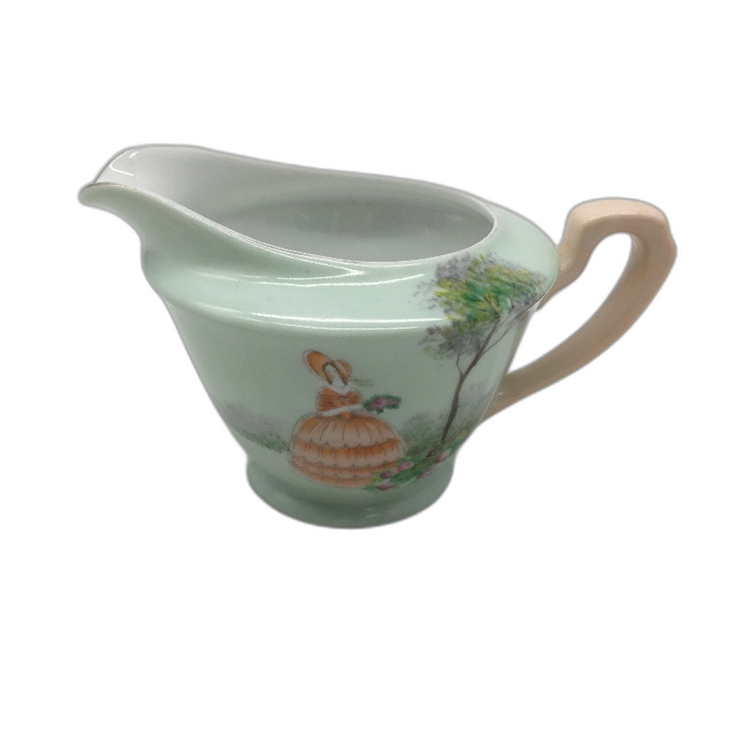 ANTIQUE Noritake China 1930s Pastel Hand Painted Made In Japan Creamer Jug