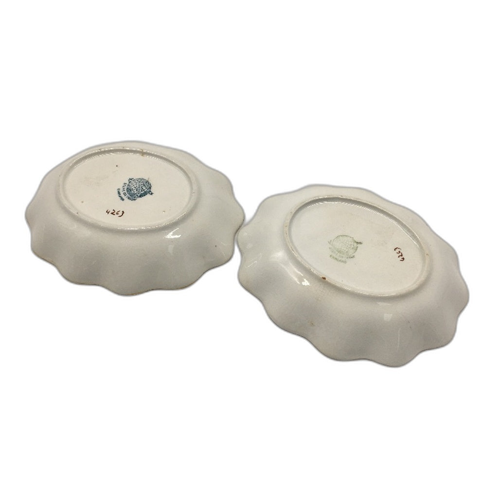 ANTIQUE Grimwades Stoke On Trent 1930s 2 Piece Hand Painted Ceramic Dishes