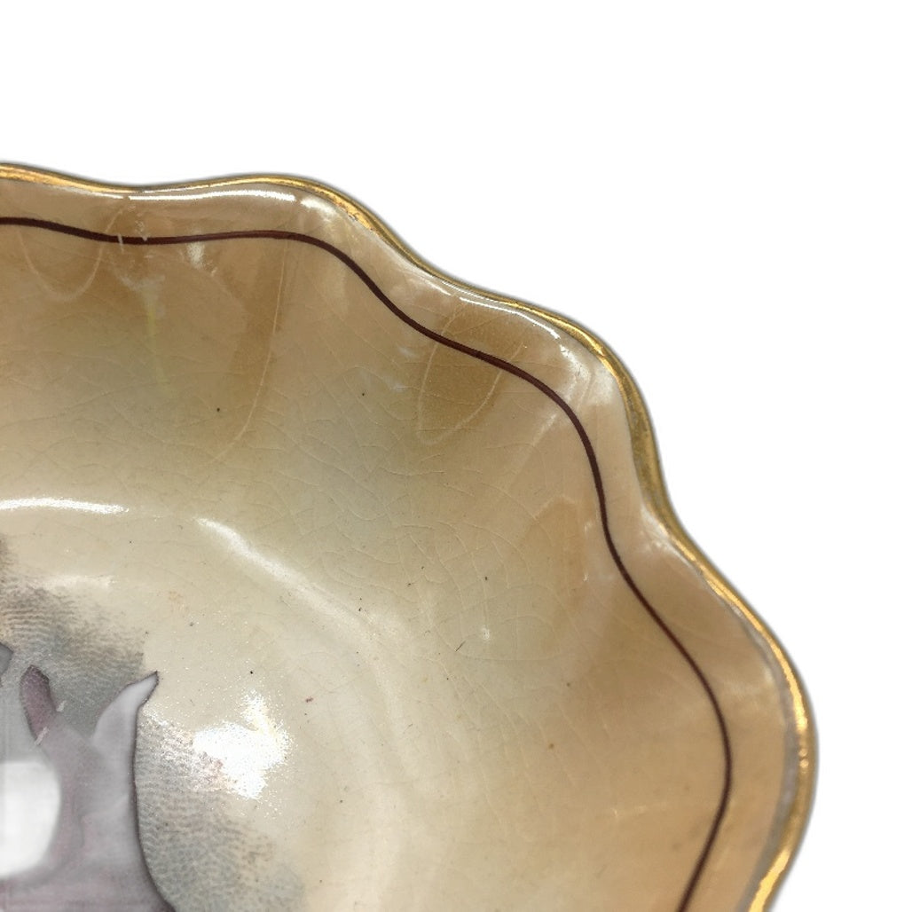 ANTIQUE Grimwades Stoke On Trent 1930s 2 Piece Hand Painted Ceramic Dishes