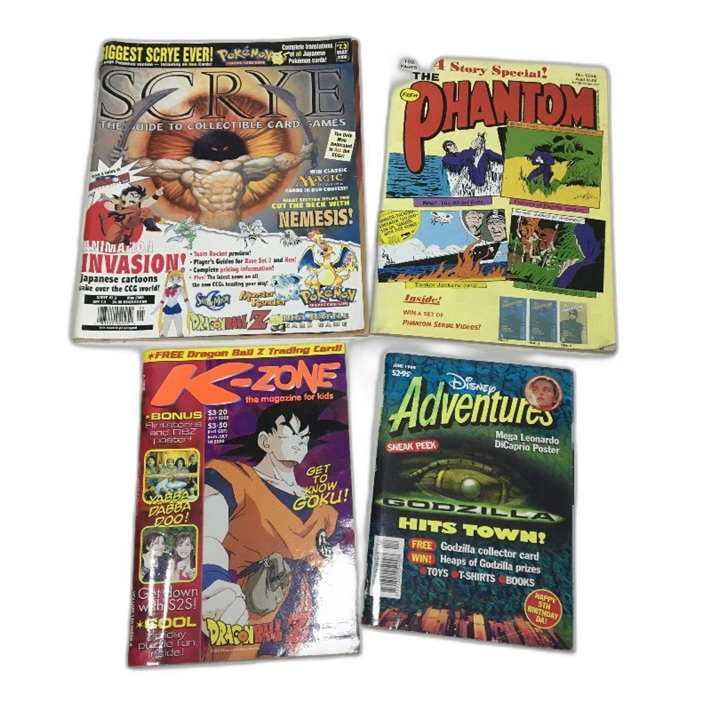 COLLECTABLE 4Piece Assorted Media Magazines Pack