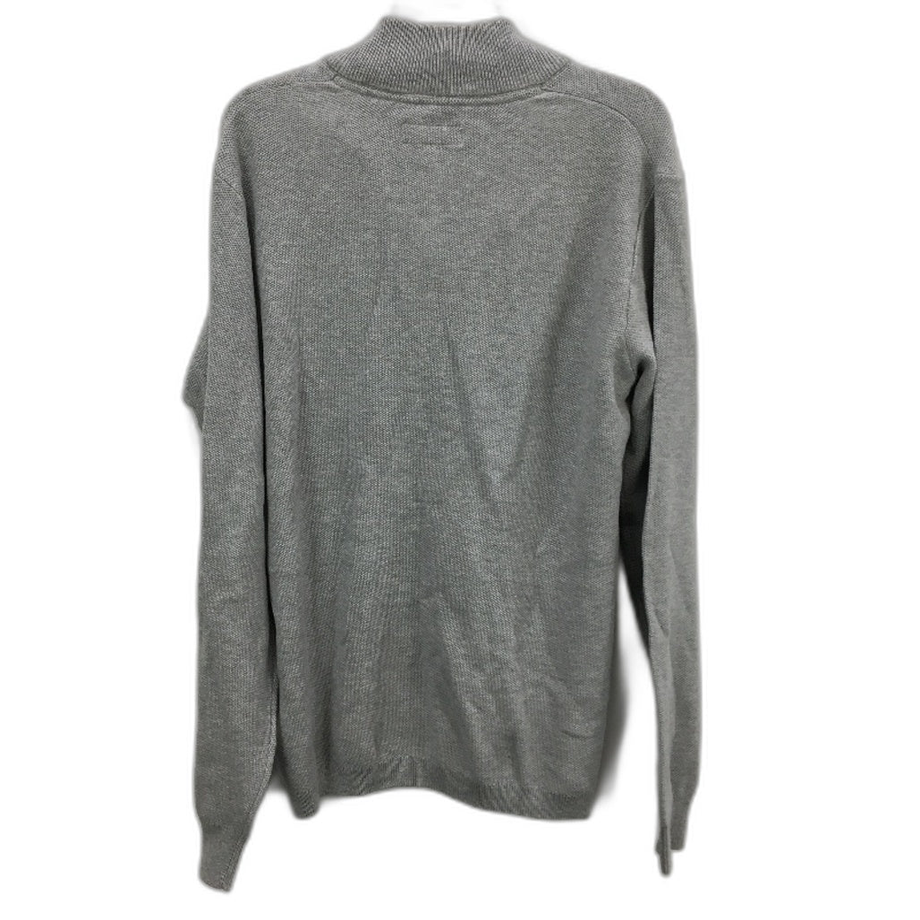 Jeanswest Grey Quarter Zip Long Sleeve Knit Style Sweater Top Mens Size L NEW