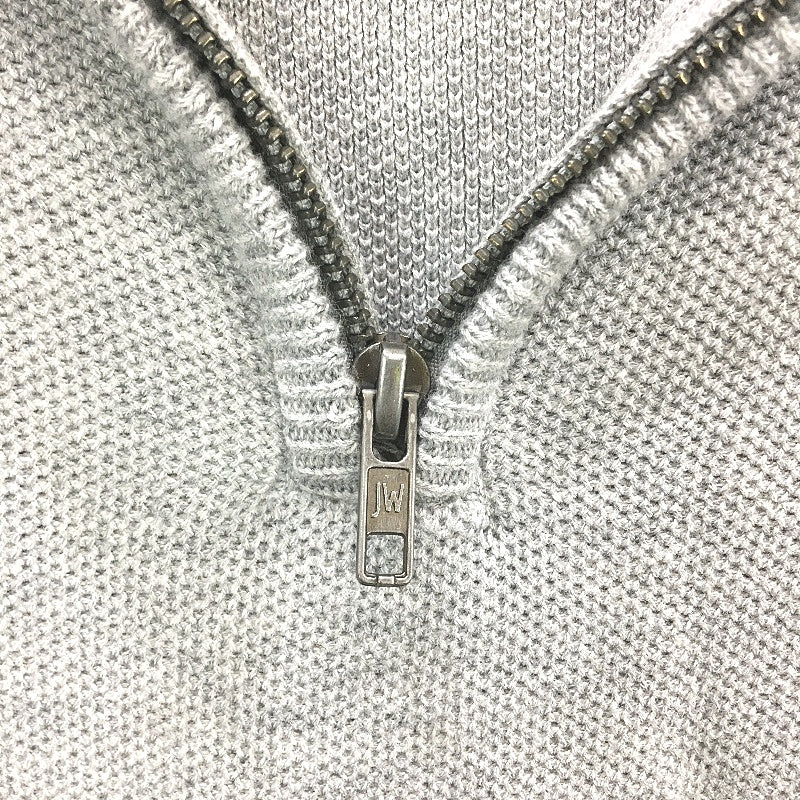 Jeanswest Grey Quarter Zip Long Sleeve Knit Style Sweater Top Mens Size L NEW