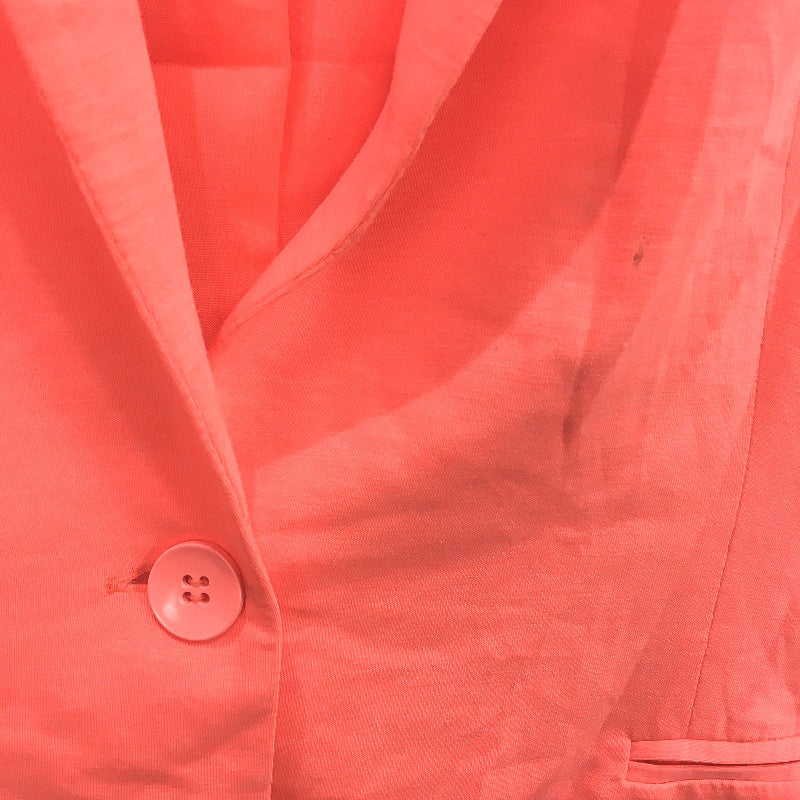 Seed Neon Orange Soft Jersey Blazer Style Fully Lined Jacket Ladies Size 10