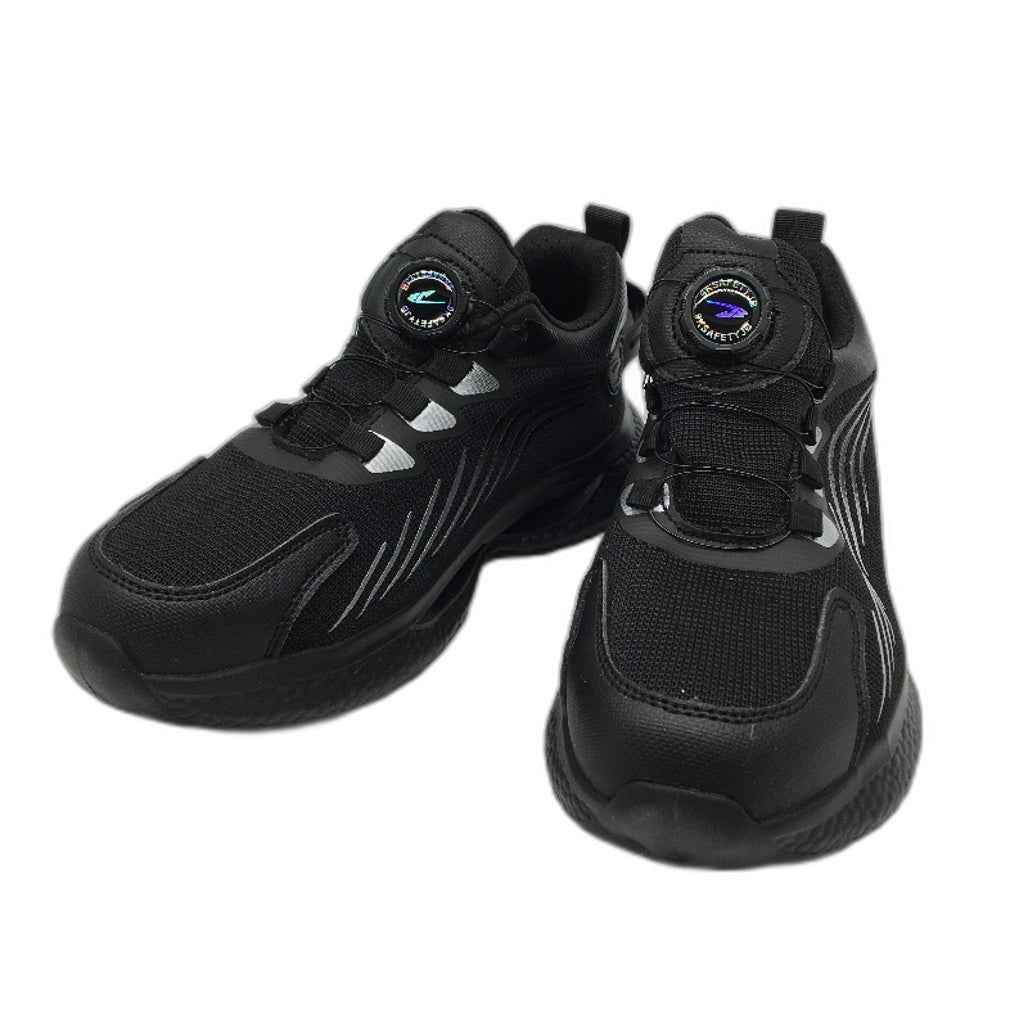 9KSAEFTYJB Safety Steel Toe Black Dial Lace Work Trainers Mens Size EU 41 NEW