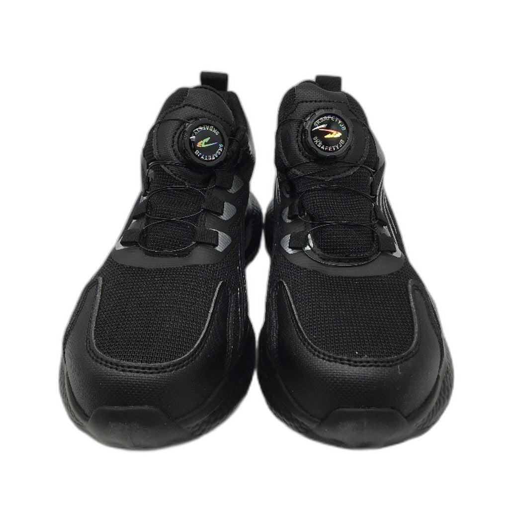 9KSAEFTYJB Safety Steel Toe Black Dial Lace Work Trainers Mens Size EU 41 NEW
