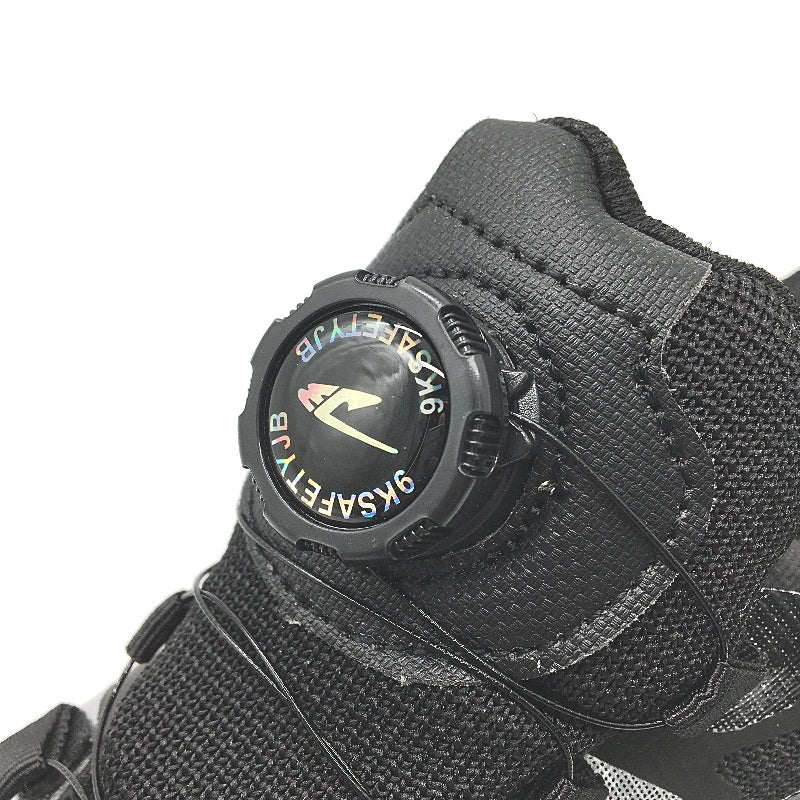 9KSAEFTYJB Safety Steel Toe Black Dial Lace Work Trainers Mens Size EU 41 NEW