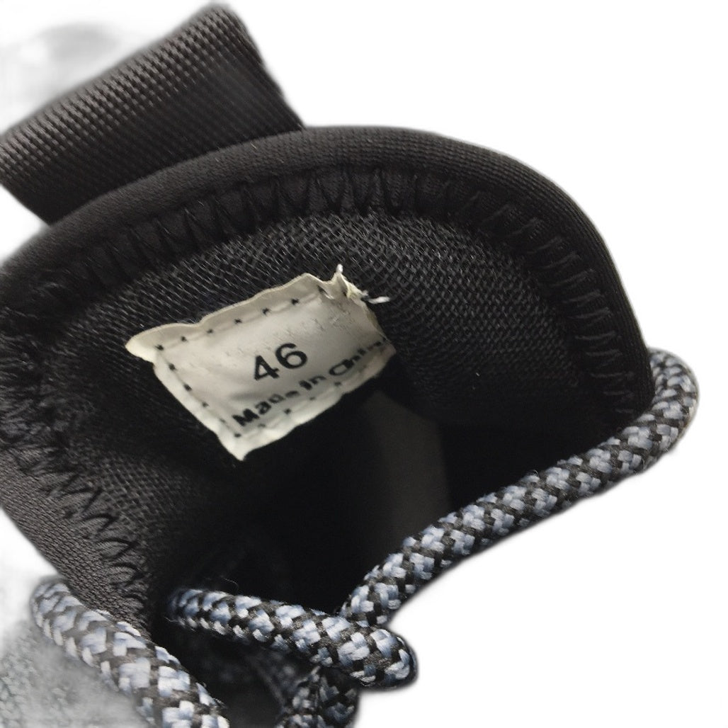 Mypetit Express Shipping Black Grey Steel Capped Shoes Mens Size EU 46 UK 13 NEW