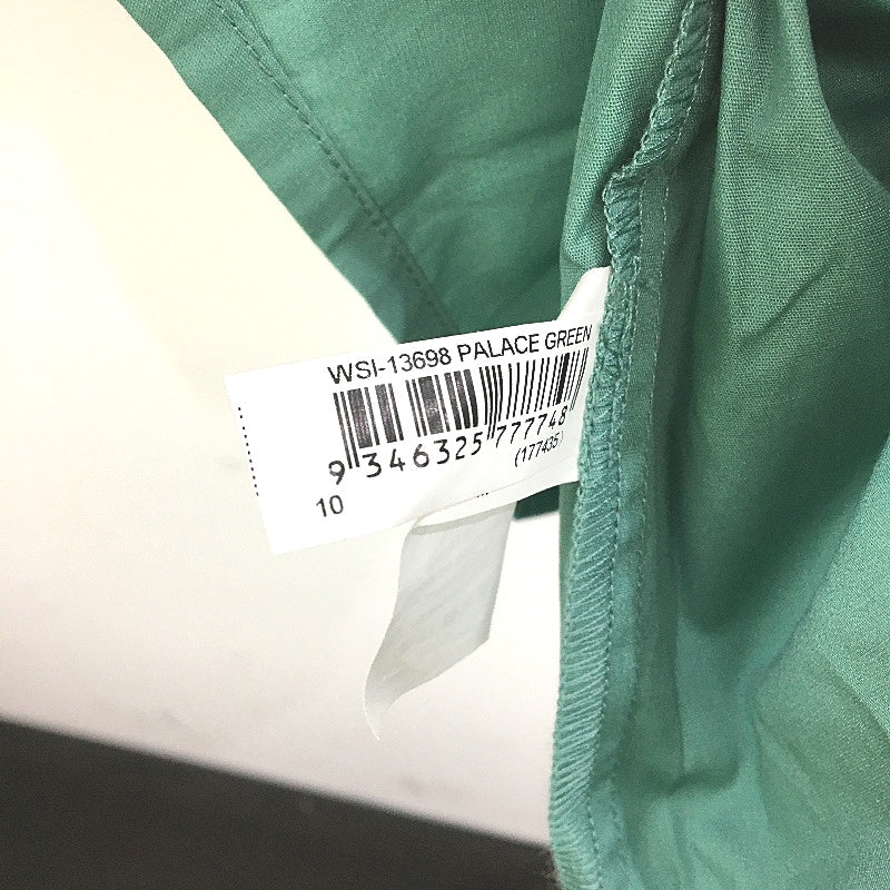 Jeanswest Palace Green Ruched Feature Cropped Swing Top Ladies Size 10 NEW