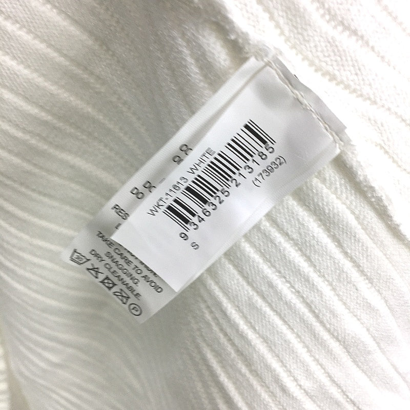 Jeanswest White Knit Ribbed Style Long Sleeve Tunic Top Ladies Size Small NEW