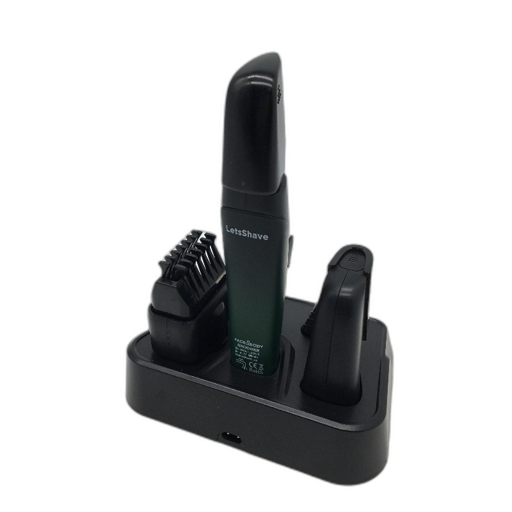 LetsShave All in One 14 pc Grooming Solution Head Face and Body Groomer DEMO